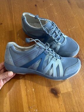 Dansko Men's Lace-Up Walking Sneakers in Blue